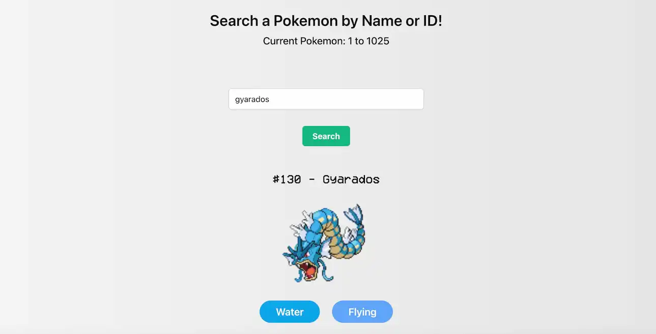 screenshot of the pokemon category page